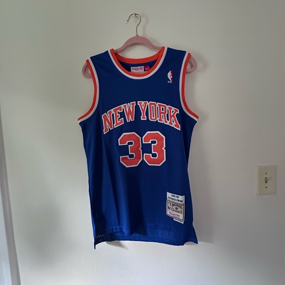 Mitchell & Ness Blue New York Jersey - Picture 1 of 4